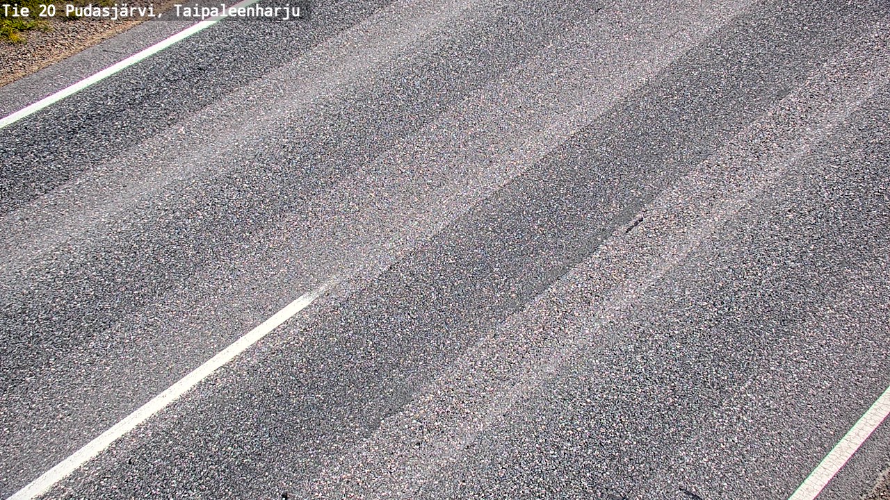 Weather Camera Image Road 20 Pudasjärvi, Taipaleenharju, Pudasjärvi, Pohjois-Pohjanmaa