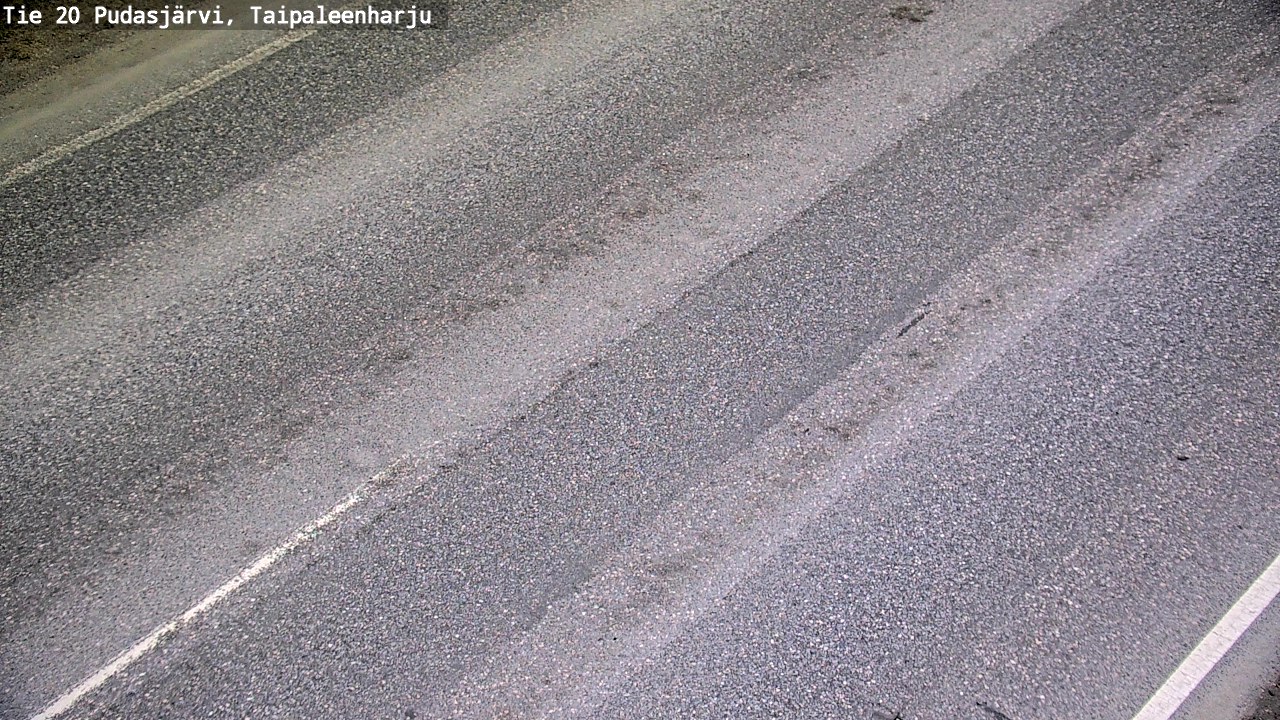 Weather Camera Image Road 20 Pudasjärvi, Taipaleenharju, Pudasjärvi, Pohjois-Pohjanmaa