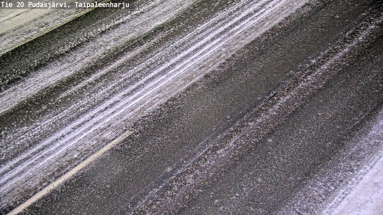 Weather Camera Image Väg 20 Pudasjärvi, Taipaleenharju, Pudasjärvi, Pohjois-Pohjanmaa