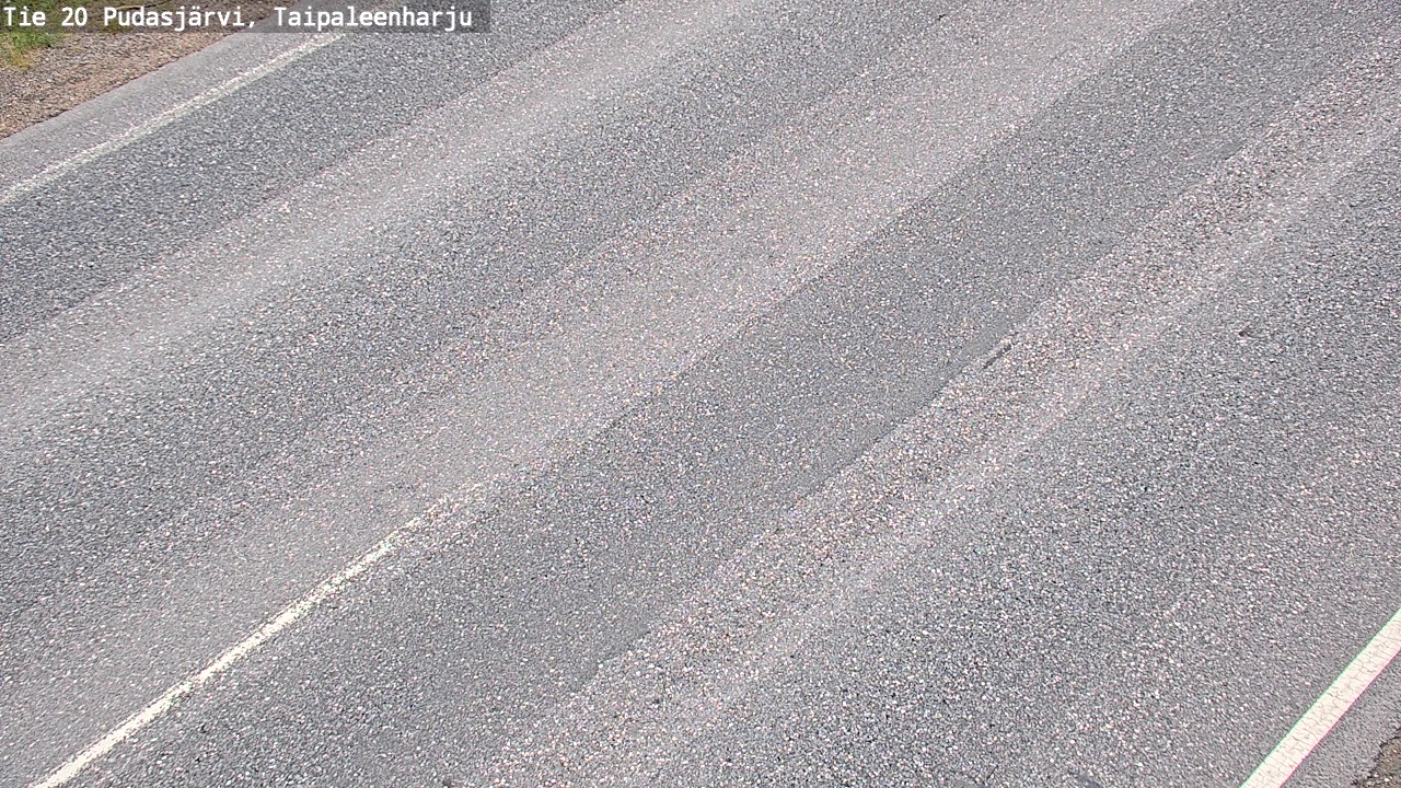 Weather Camera Image Road 20 Pudasjärvi, Taipaleenharju, Pudasjärvi, Pohjois-Pohjanmaa