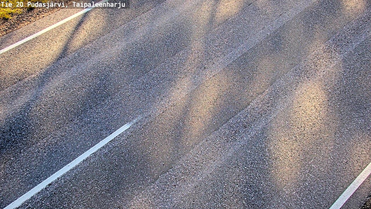 Weather Camera Image Road 20 Pudasjärvi, Taipaleenharju, Pudasjärvi, Pohjois-Pohjanmaa