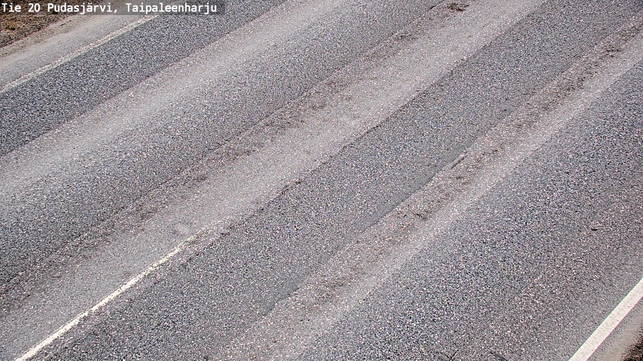 Weather Camera Image Väg 20 Pudasjärvi, Taipaleenharju, Pudasjärvi, Pohjois-Pohjanmaa