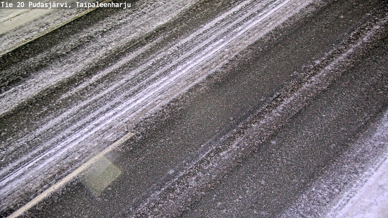 Weather Camera Image Väg 20 Pudasjärvi, Taipaleenharju, Pudasjärvi, Pohjois-Pohjanmaa