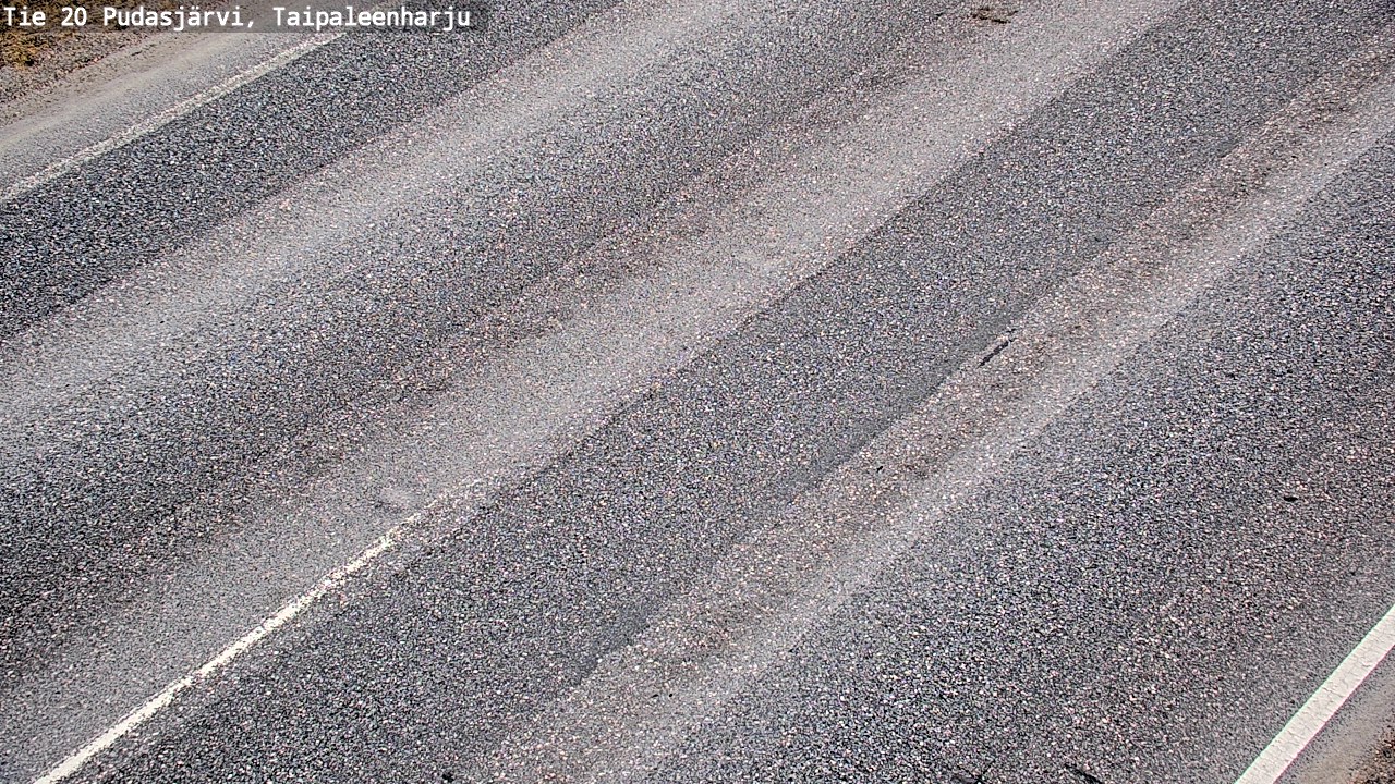 Weather Camera Image Road 20 Pudasjärvi, Taipaleenharju, Pudasjärvi, Pohjois-Pohjanmaa