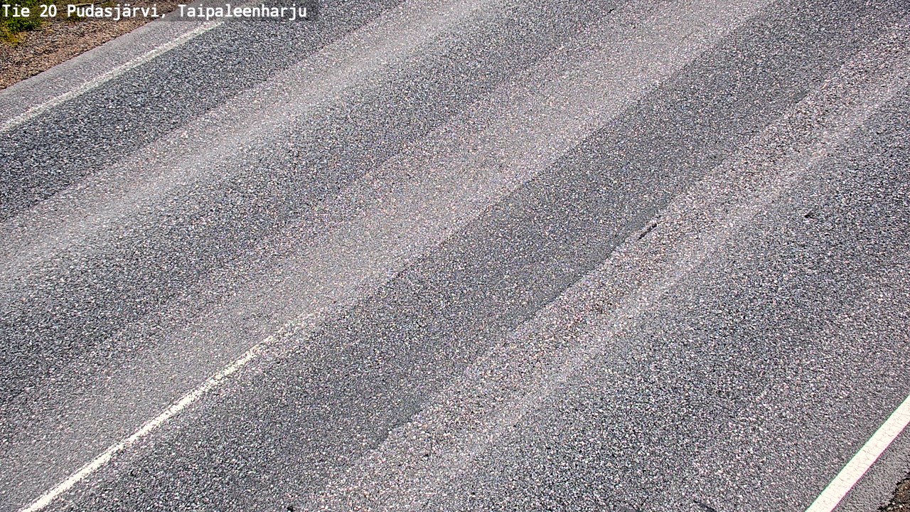 Weather Camera Image Väg 20 Pudasjärvi, Taipaleenharju, Pudasjärvi, Pohjois-Pohjanmaa