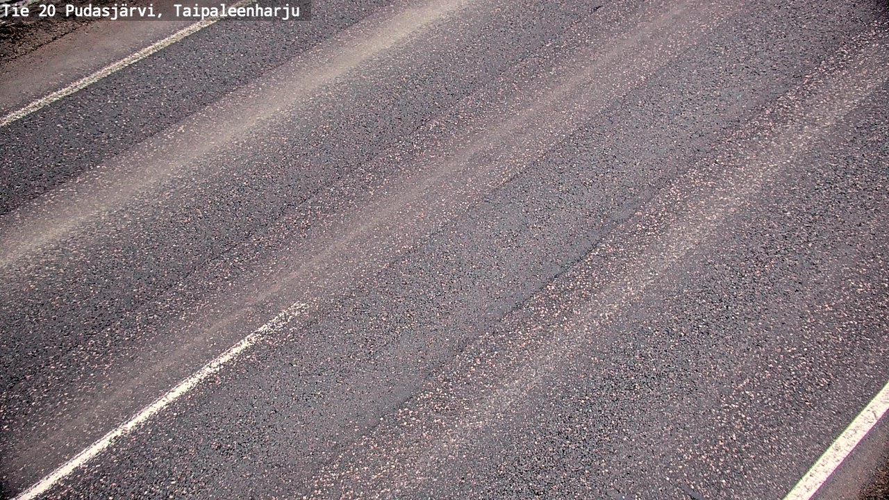 Weather Camera Image Väg 20 Pudasjärvi, Taipaleenharju, Pudasjärvi, Pohjois-Pohjanmaa