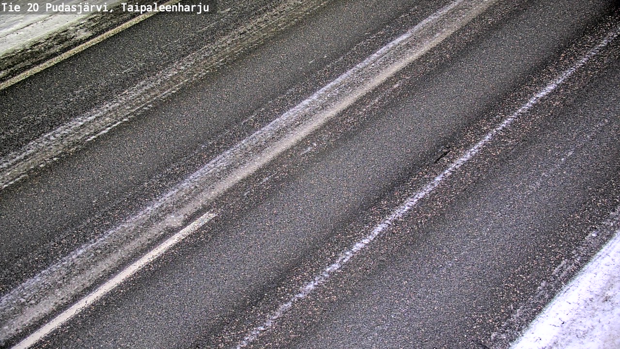 Weather Camera Image Väg 20 Pudasjärvi, Taipaleenharju, Pudasjärvi, Pohjois-Pohjanmaa
