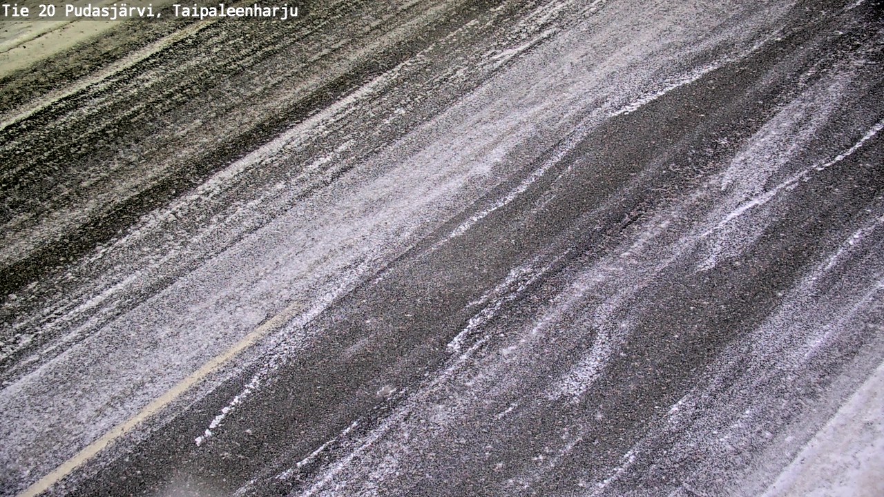 Weather Camera Image Väg 20 Pudasjärvi, Taipaleenharju, Pudasjärvi, Pohjois-Pohjanmaa