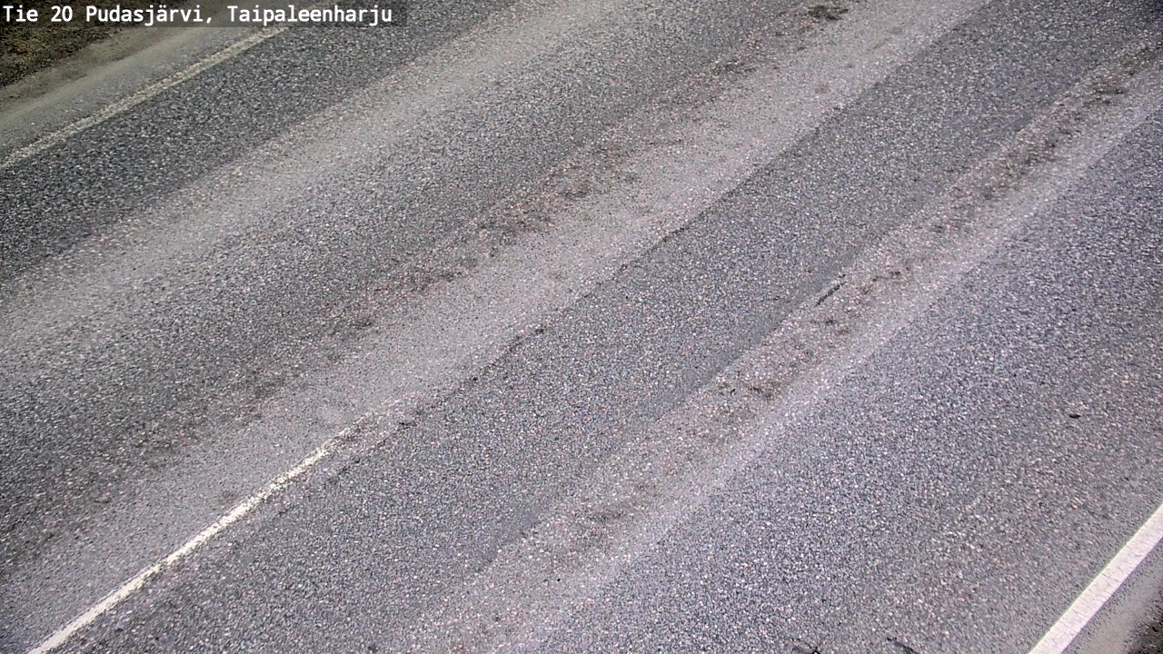 Weather Camera Image Road 20 Pudasjärvi, Taipaleenharju, Pudasjärvi, Pohjois-Pohjanmaa