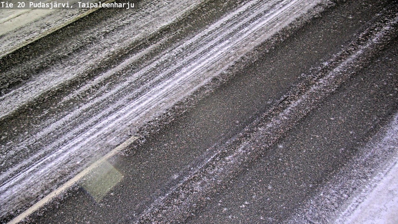 Weather Camera Image Väg 20 Pudasjärvi, Taipaleenharju, Pudasjärvi, Pohjois-Pohjanmaa