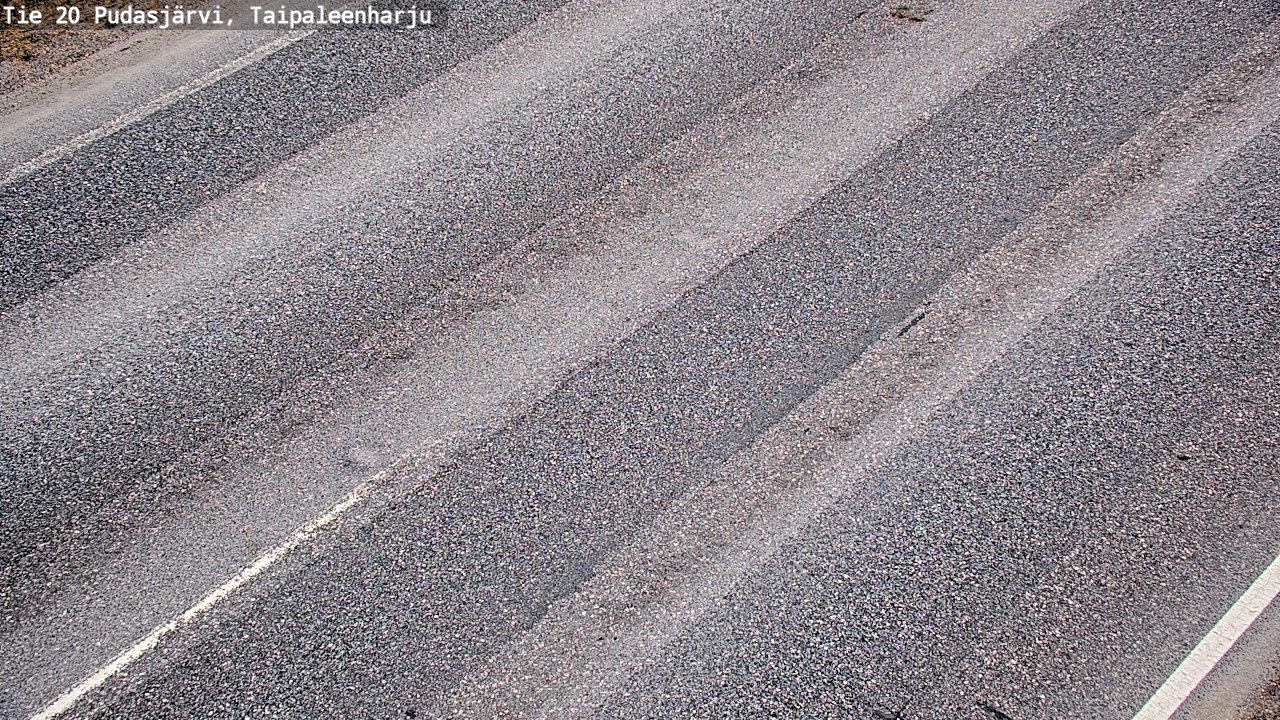 Weather Camera Image Road 20 Pudasjärvi, Taipaleenharju, Pudasjärvi, Pohjois-Pohjanmaa