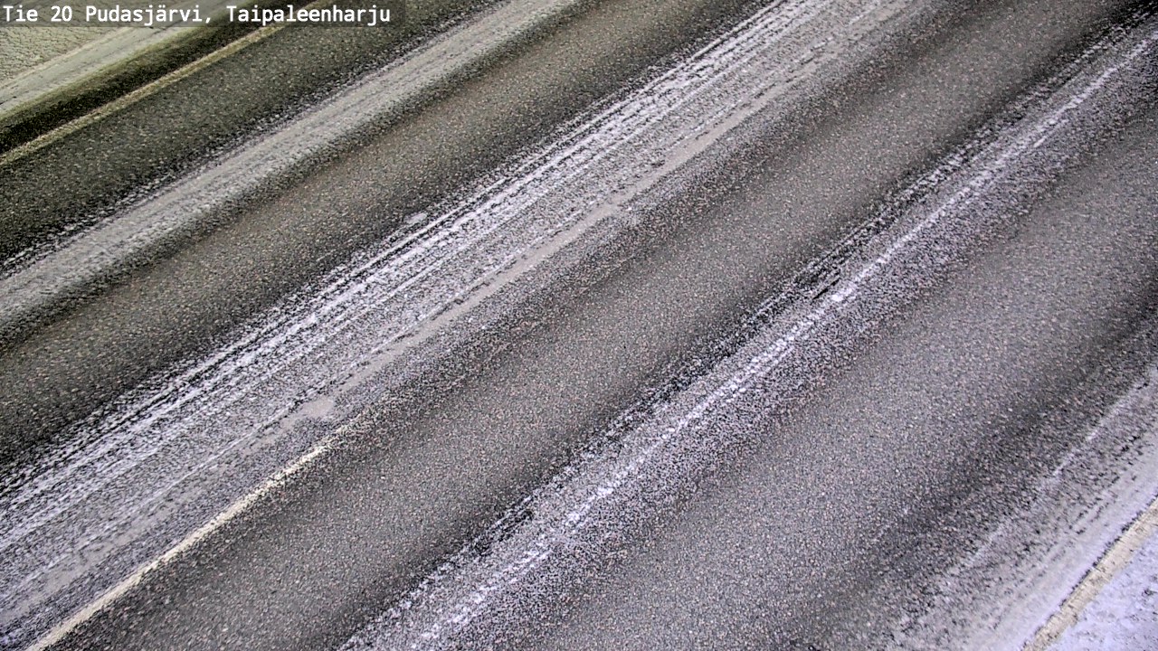 Weather Camera Image Road 20 Pudasjärvi, Taipaleenharju, Pudasjärvi, Pohjois-Pohjanmaa