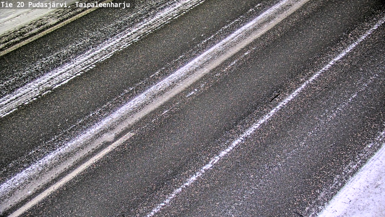 Weather Camera Image Väg 20 Pudasjärvi, Taipaleenharju, Pudasjärvi, Pohjois-Pohjanmaa