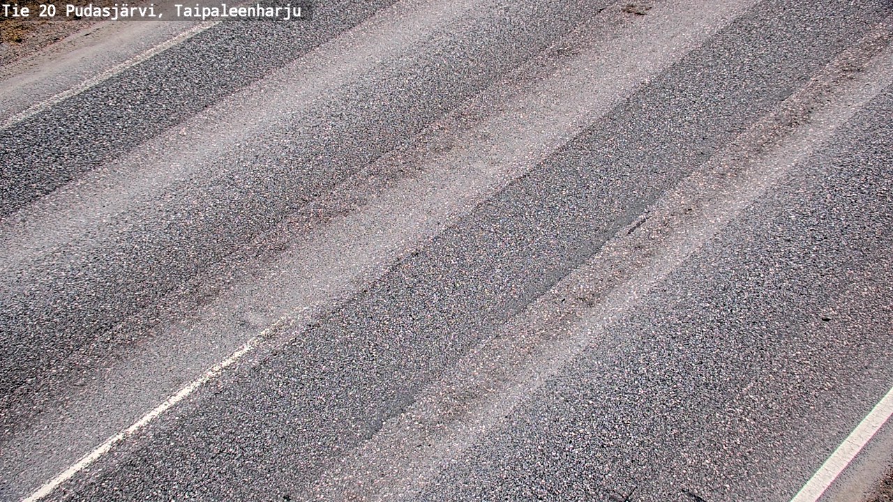 Weather Camera Image Road 20 Pudasjärvi, Taipaleenharju, Pudasjärvi, Pohjois-Pohjanmaa