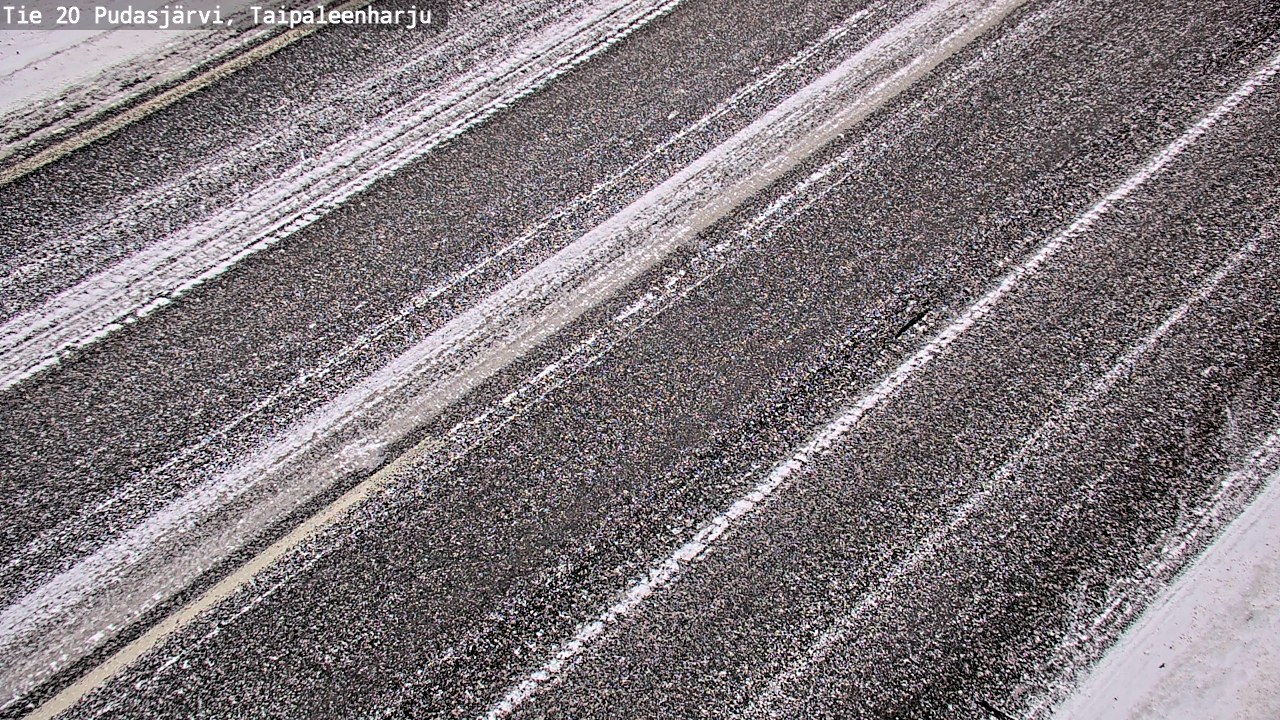Weather Camera Image Väg 20 Pudasjärvi, Taipaleenharju, Pudasjärvi, Pohjois-Pohjanmaa