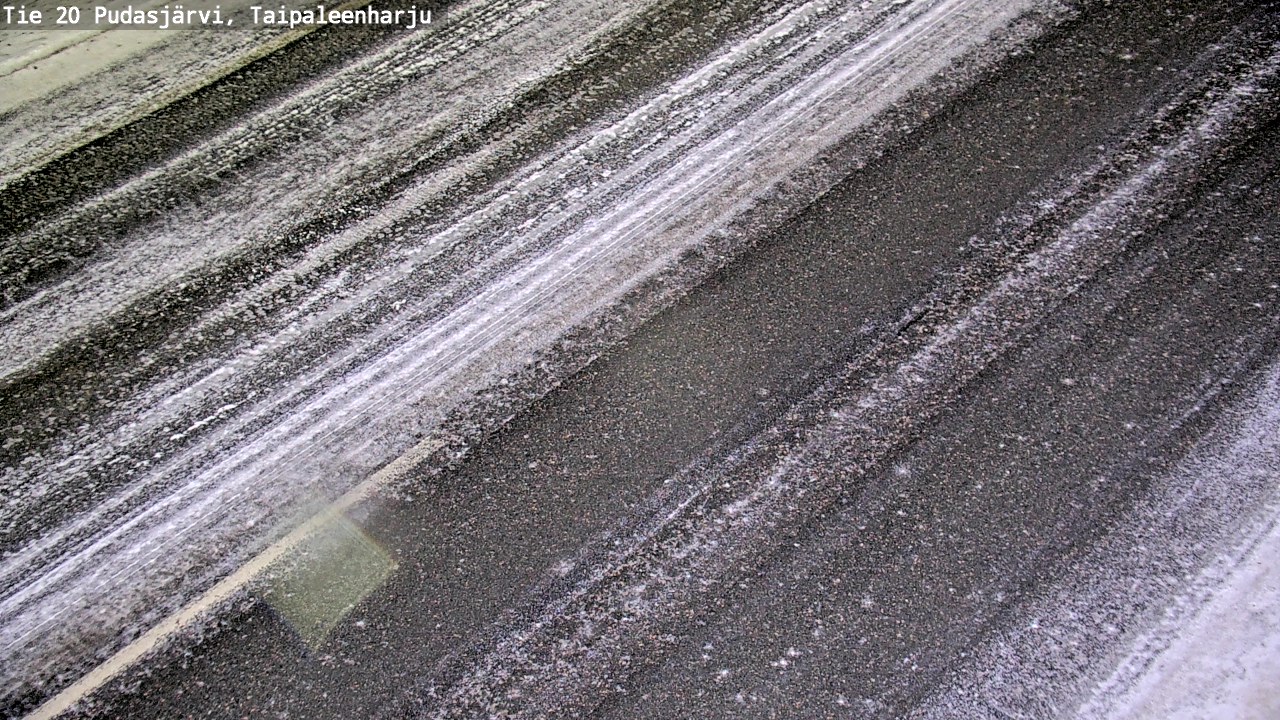 Weather Camera Image Väg 20 Pudasjärvi, Taipaleenharju, Pudasjärvi, Pohjois-Pohjanmaa