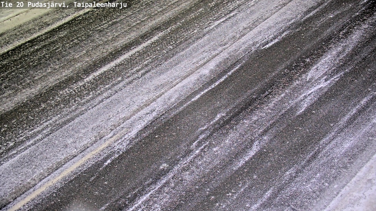 Weather Camera Image Väg 20 Pudasjärvi, Taipaleenharju, Pudasjärvi, Pohjois-Pohjanmaa