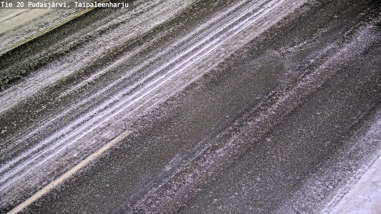 Weather Camera Image Väg 20 Pudasjärvi, Taipaleenharju, Pudasjärvi, Pohjois-Pohjanmaa