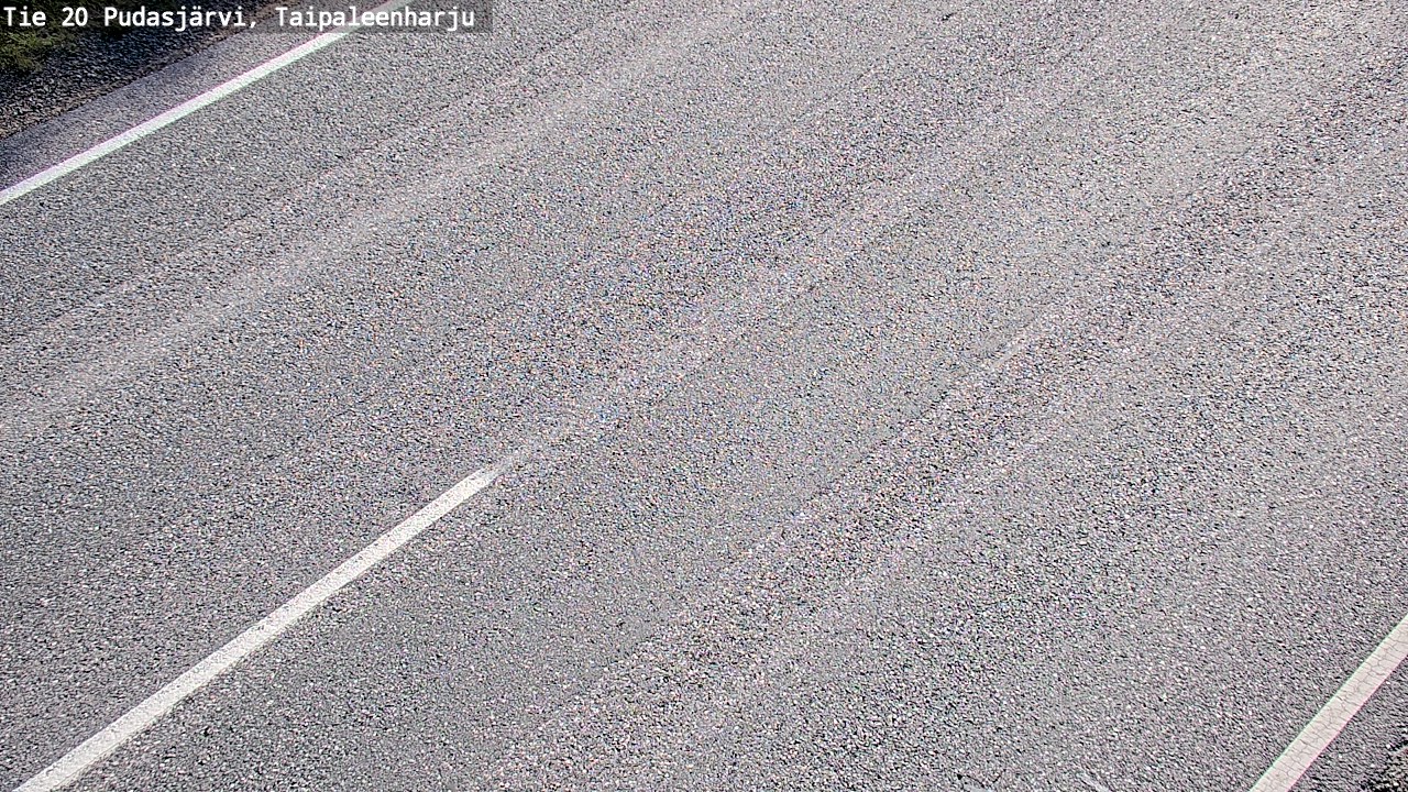 Weather Camera Image Road 20 Pudasjärvi, Taipaleenharju, Pudasjärvi, Pohjois-Pohjanmaa