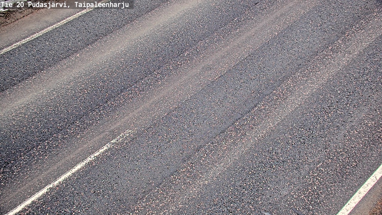 Kelikamerat Kuva Tie 20 Pudasjärvi, Taipaleenharju, Pudasjärvi, Pohjois-Pohjanmaa