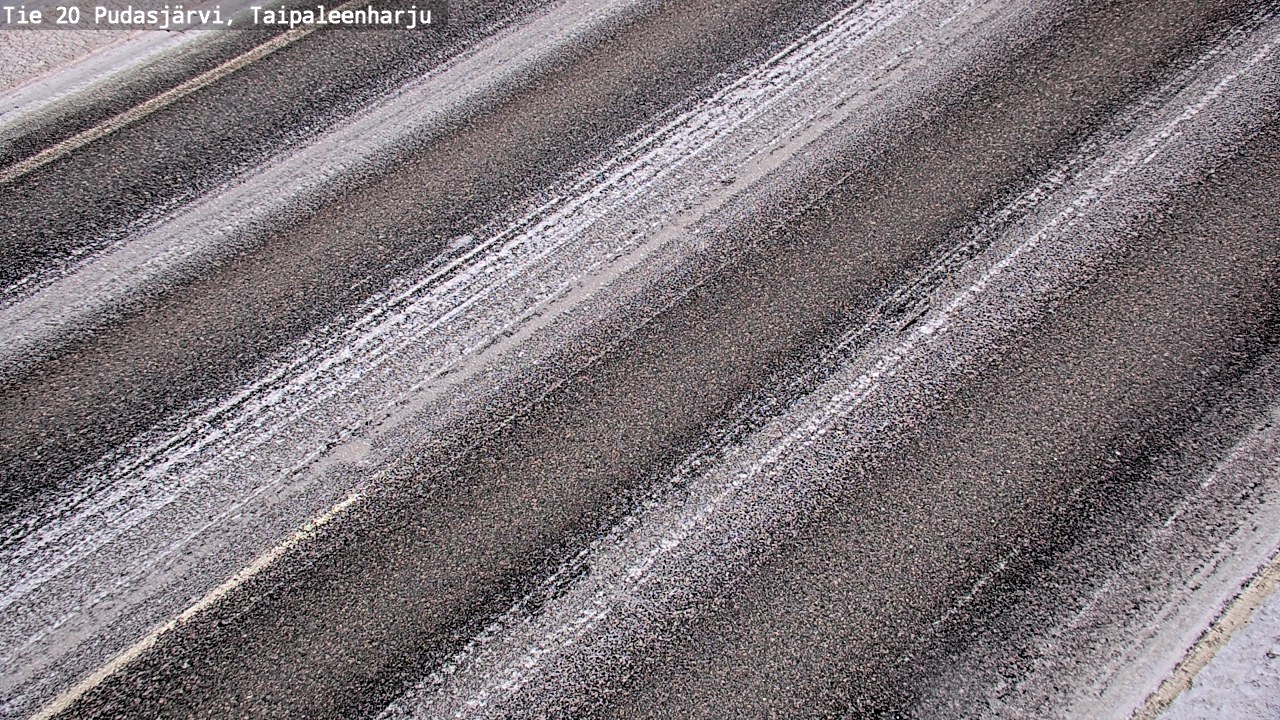 Weather Camera Image Road 20 Pudasjärvi, Taipaleenharju, Pudasjärvi, Pohjois-Pohjanmaa