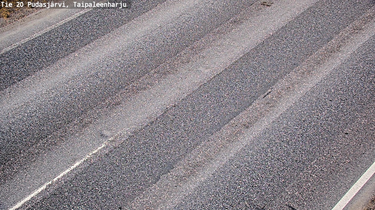 Weather Camera Image Road 20 Pudasjärvi, Taipaleenharju, Pudasjärvi, Pohjois-Pohjanmaa