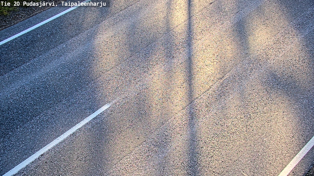 Weather Camera Image Road 20 Pudasjärvi, Taipaleenharju, Pudasjärvi, Pohjois-Pohjanmaa
