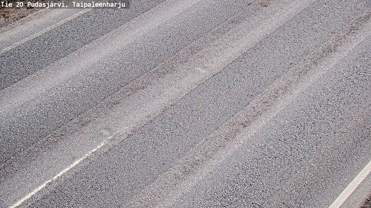 Weather Camera Image Road 20 Pudasjärvi, Taipaleenharju, Pudasjärvi, Pohjois-Pohjanmaa