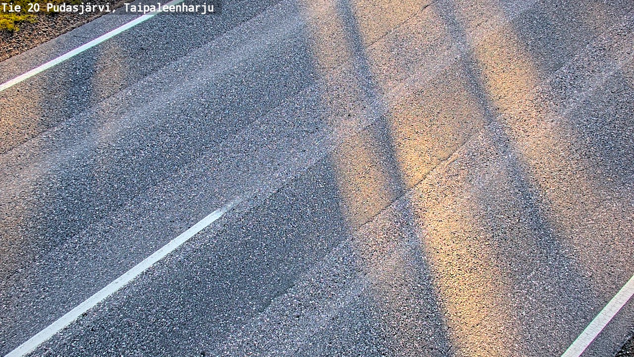 Weather Camera Image Road 20 Pudasjärvi, Taipaleenharju, Pudasjärvi, Pohjois-Pohjanmaa