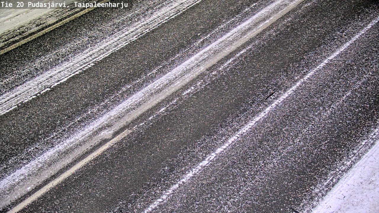 Weather Camera Image Väg 20 Pudasjärvi, Taipaleenharju, Pudasjärvi, Pohjois-Pohjanmaa