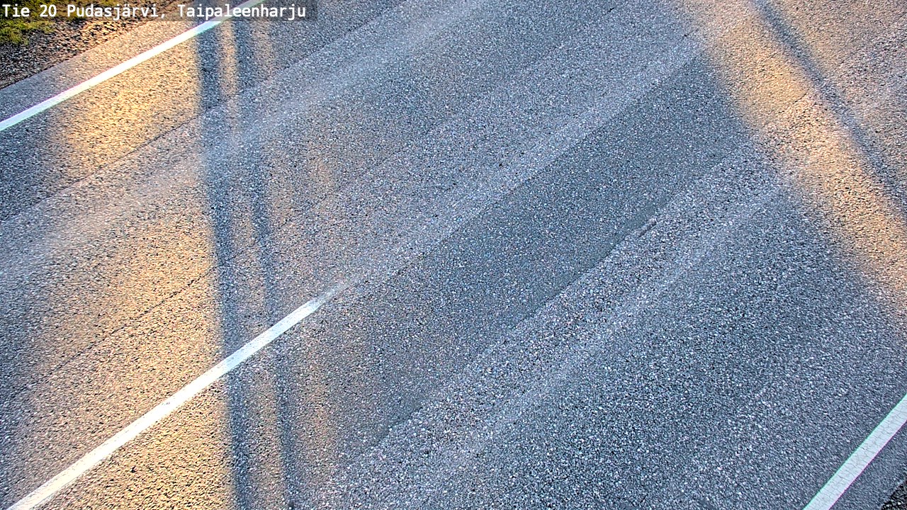 Weather Camera Image Road 20 Pudasjärvi, Taipaleenharju, Pudasjärvi, Pohjois-Pohjanmaa