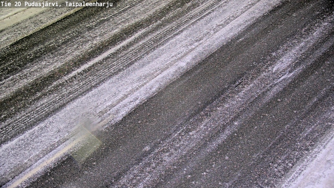 Weather Camera Image Väg 20 Pudasjärvi, Taipaleenharju, Pudasjärvi, Pohjois-Pohjanmaa
