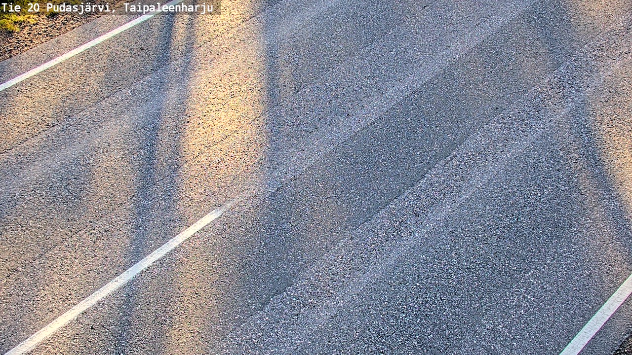 Weather Camera Image Road 20 Pudasjärvi, Taipaleenharju, Pudasjärvi, Pohjois-Pohjanmaa