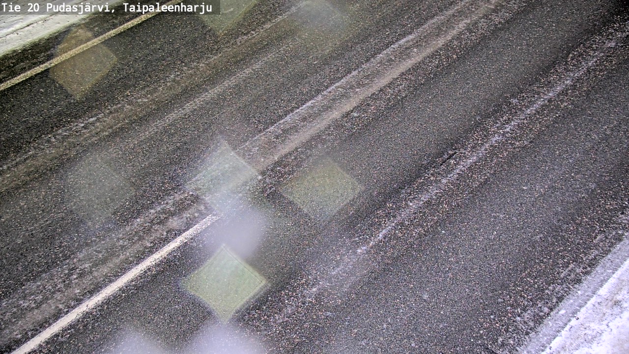 Weather Camera Image Väg 20 Pudasjärvi, Taipaleenharju, Pudasjärvi, Pohjois-Pohjanmaa