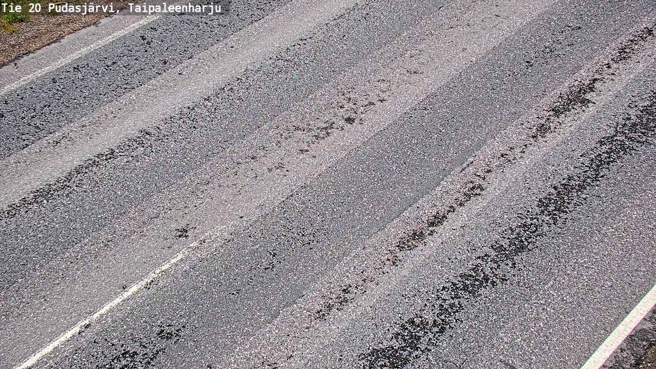 Weather Camera Image Road 20 Pudasjärvi, Taipaleenharju, Pudasjärvi, Pohjois-Pohjanmaa