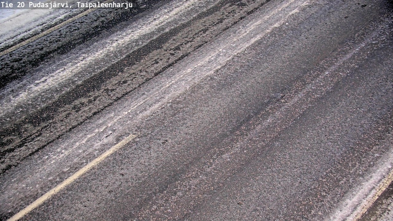 Weather Camera Image Road 20 Pudasjärvi, Taipaleenharju, Pudasjärvi, Pohjois-Pohjanmaa