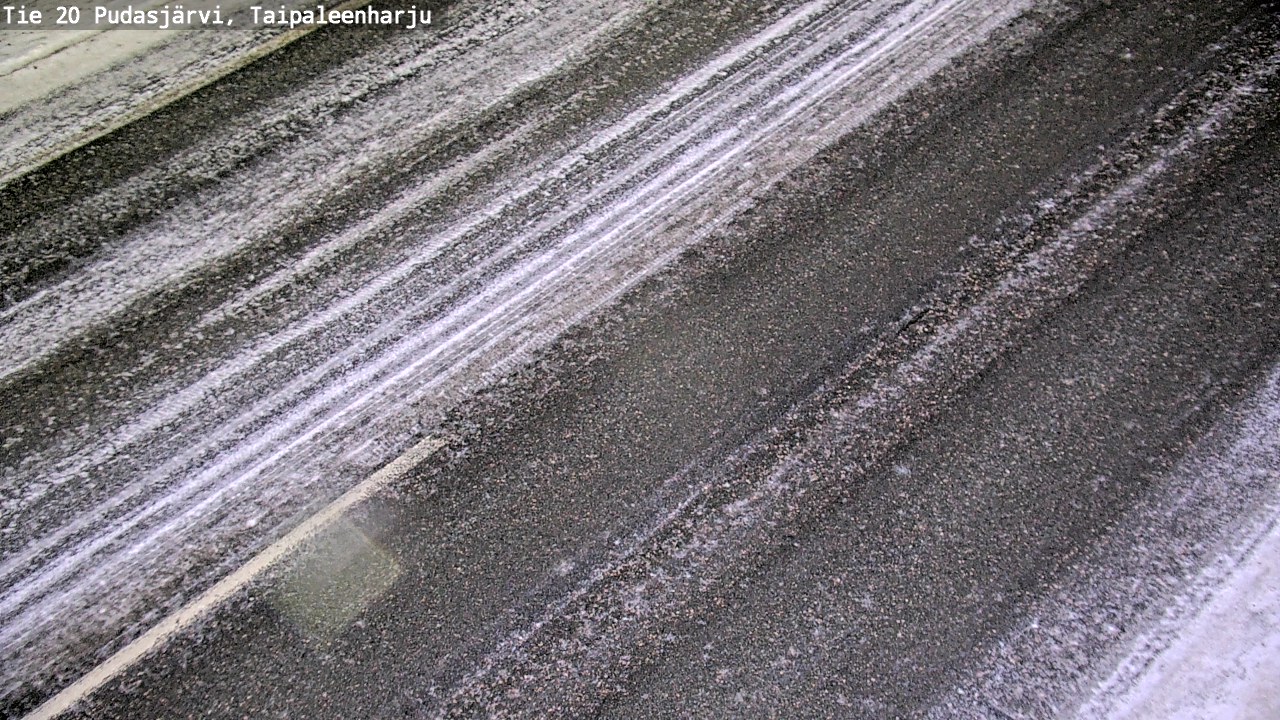 Weather Camera Image Väg 20 Pudasjärvi, Taipaleenharju, Pudasjärvi, Pohjois-Pohjanmaa