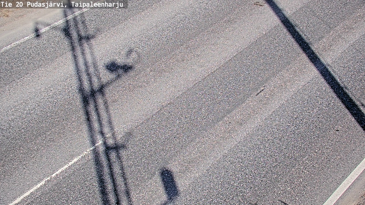 Weather Camera Image Road 20 Pudasjärvi, Taipaleenharju, Pudasjärvi, Pohjois-Pohjanmaa