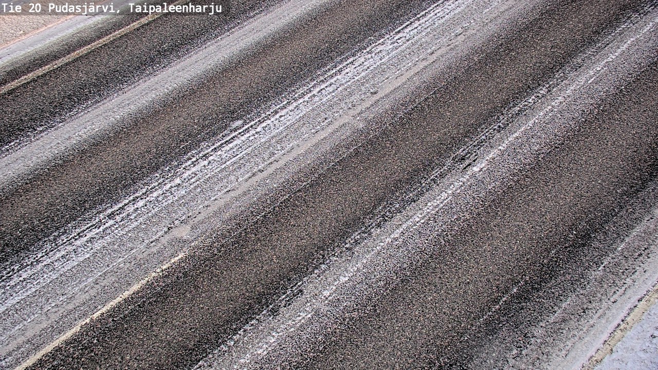 Weather Camera Image Road 20 Pudasjärvi, Taipaleenharju, Pudasjärvi, Pohjois-Pohjanmaa