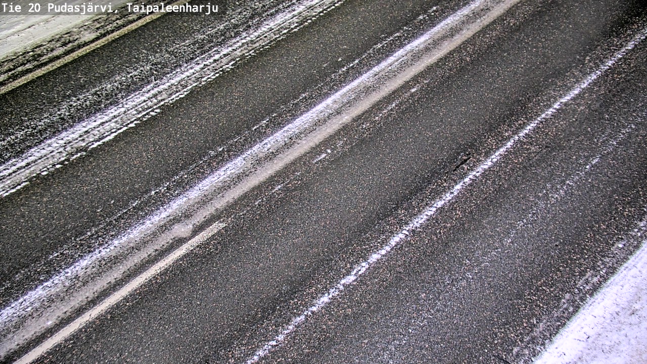 Weather Camera Image Väg 20 Pudasjärvi, Taipaleenharju, Pudasjärvi, Pohjois-Pohjanmaa