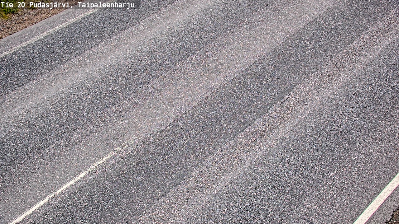 Weather Camera Image Väg 20 Pudasjärvi, Taipaleenharju, Pudasjärvi, Pohjois-Pohjanmaa