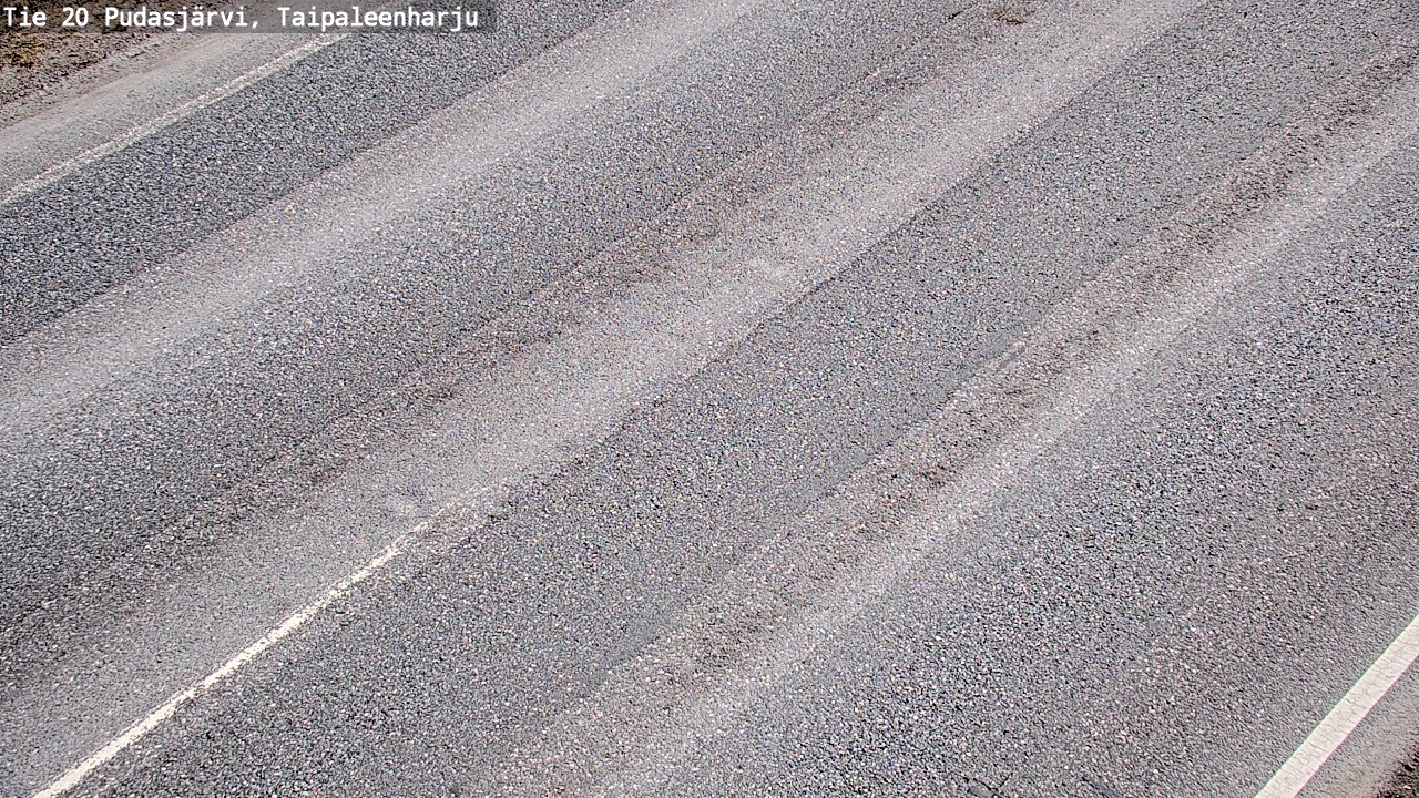 Weather Camera Image Road 20 Pudasjärvi, Taipaleenharju, Pudasjärvi, Pohjois-Pohjanmaa