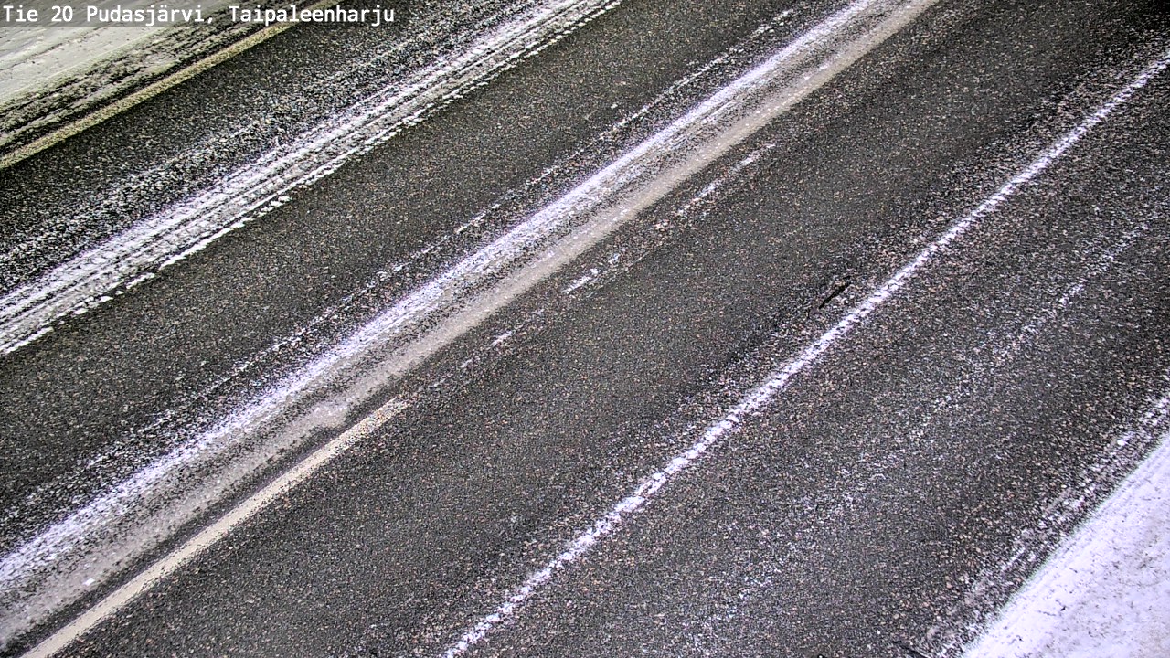 Weather Camera Image Väg 20 Pudasjärvi, Taipaleenharju, Pudasjärvi, Pohjois-Pohjanmaa
