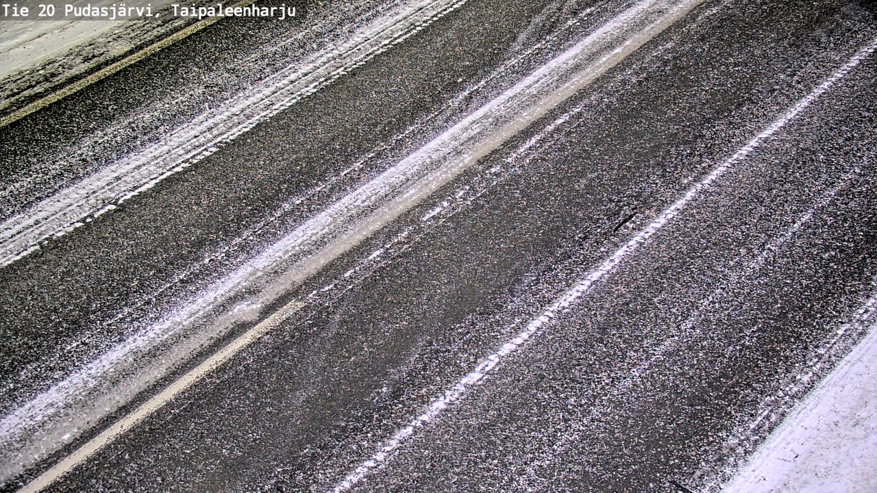 Weather Camera Image Väg 20 Pudasjärvi, Taipaleenharju, Pudasjärvi, Pohjois-Pohjanmaa