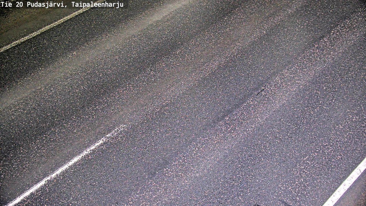 Weather Camera Image Road 20 Pudasjärvi, Taipaleenharju, Pudasjärvi, Pohjois-Pohjanmaa