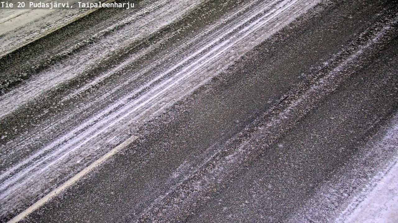 Weather Camera Image Väg 20 Pudasjärvi, Taipaleenharju, Pudasjärvi, Pohjois-Pohjanmaa