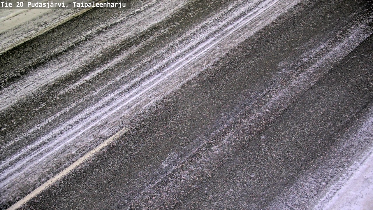 Weather Camera Image Väg 20 Pudasjärvi, Taipaleenharju, Pudasjärvi, Pohjois-Pohjanmaa