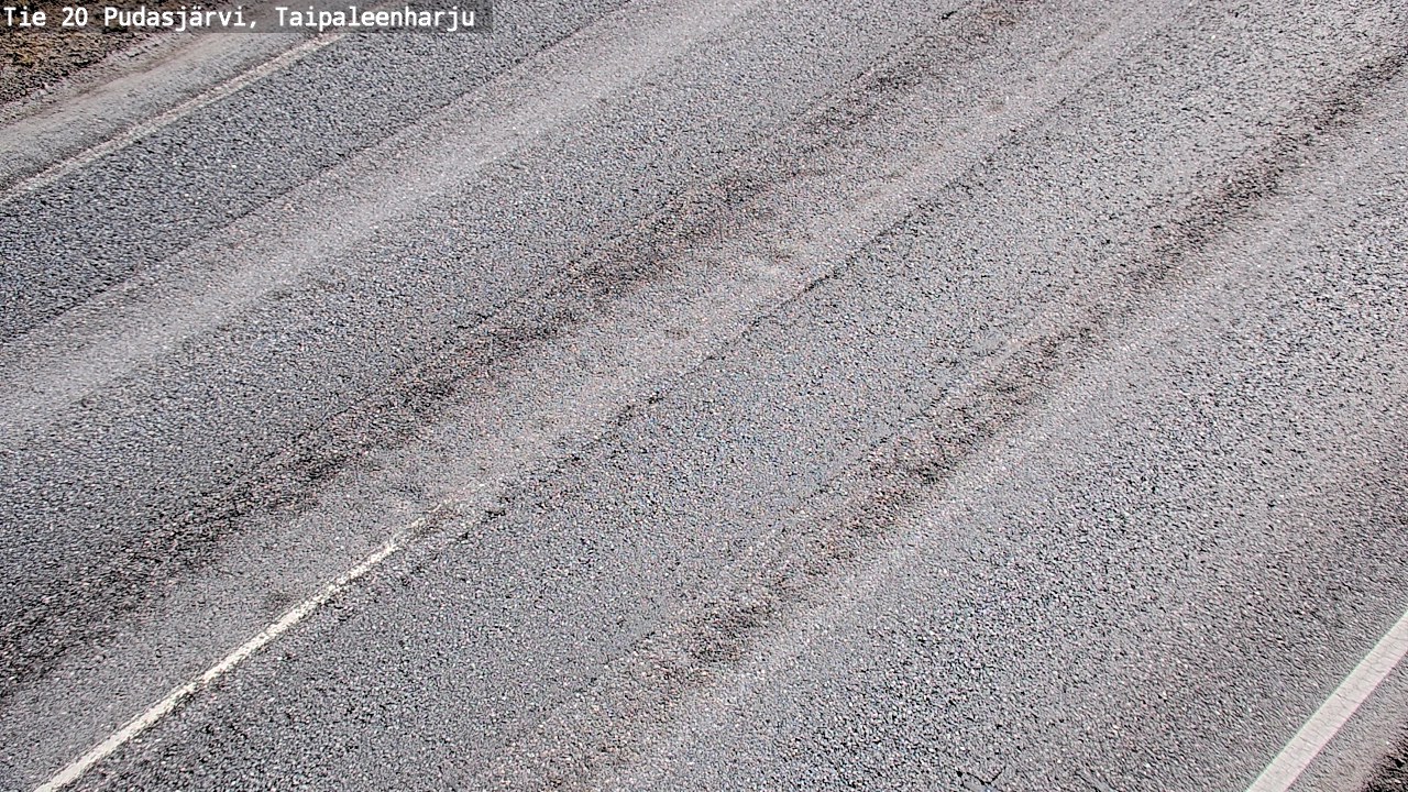 Weather Camera Image Road 20 Pudasjärvi, Taipaleenharju, Pudasjärvi, Pohjois-Pohjanmaa