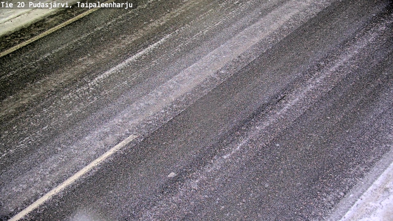 Weather Camera Image Väg 20 Pudasjärvi, Taipaleenharju, Pudasjärvi, Pohjois-Pohjanmaa
