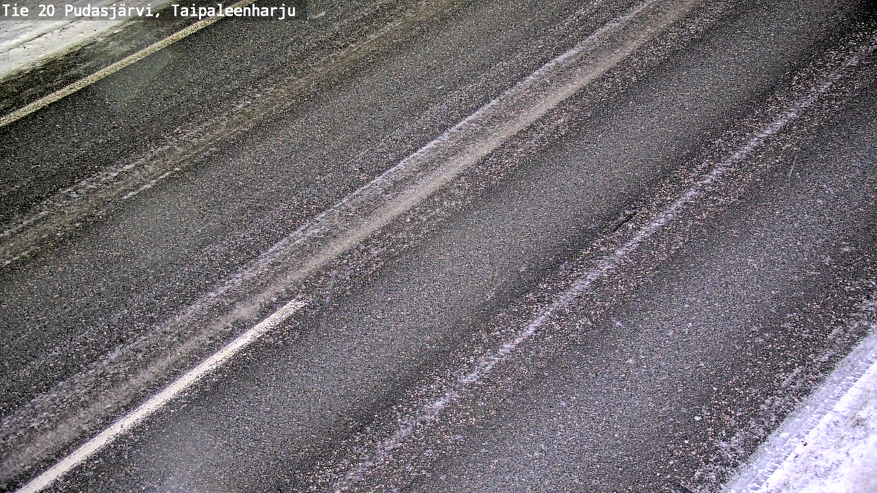Weather Camera Image Väg 20 Pudasjärvi, Taipaleenharju, Pudasjärvi, Pohjois-Pohjanmaa